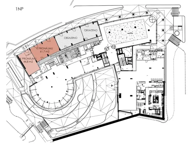 Pronájem obchodního prostoru, Praha - Nusle, Lomnického, 45 m2