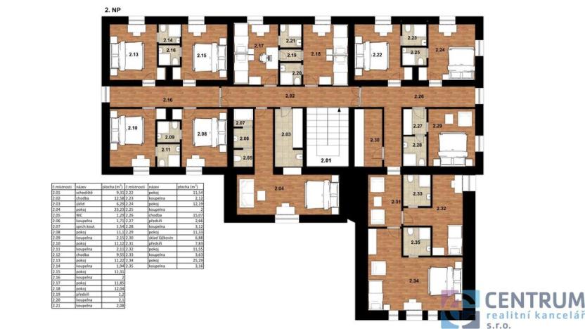 Prodej ubytování, Strážné, 1087 m2