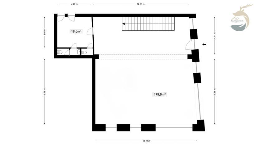 Prodej obchodního prostoru, Sušice, náměstí Svobody, 628 m2