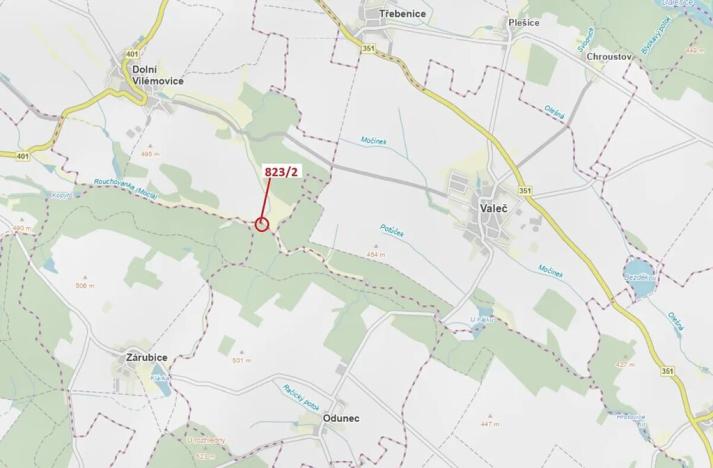 Dražba lesa, Dolní Vilémovice, 64 m2