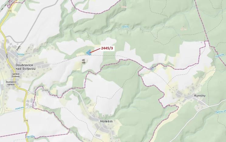 Dražba lesa, Doubravice nad Svitavou, 6135 m2
