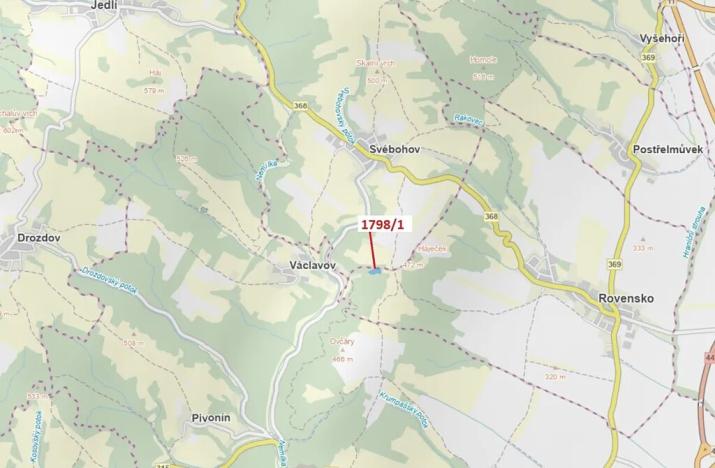 Dražba lesa, Rovensko, 5208 m2