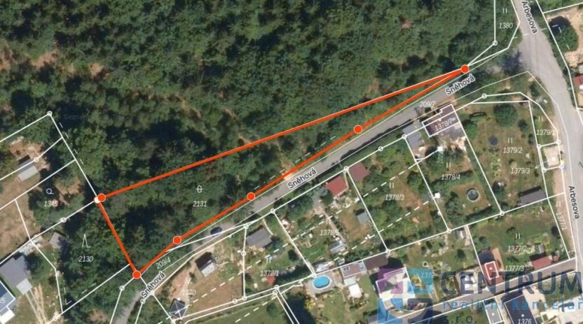 Prodej lesa, Jablonec nad Nisou - Mšeno nad Nisou, Sněhová, 1545 m2