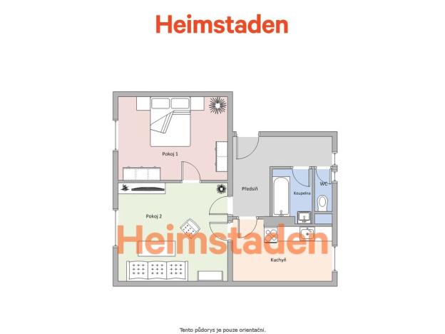 Pronájem bytu 2+1, Havířov - Město, Třeneckého, 49 m2