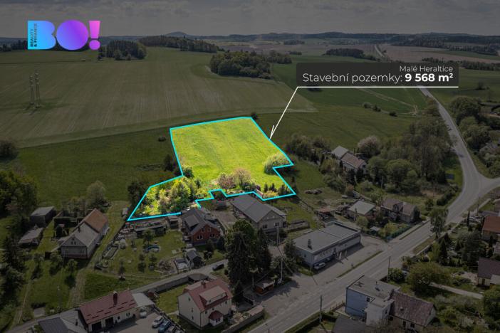 Prodej pozemku pro bydlení, Velké Heraltice - Malé Heraltice, 9568 m2