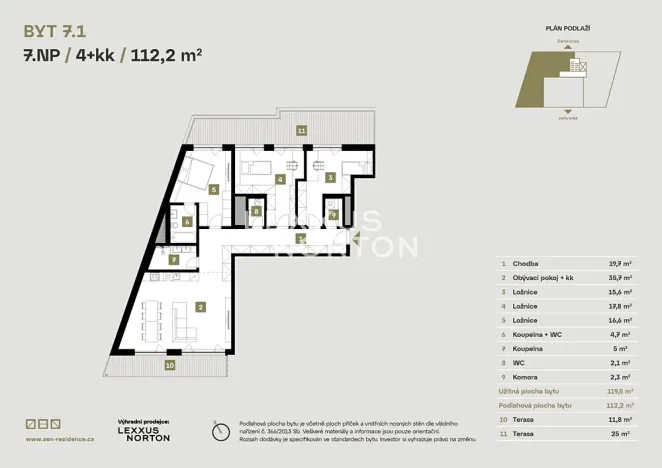 Prodej bytu 4+kk, Praha - Libeň, Zenklova, 112 m2