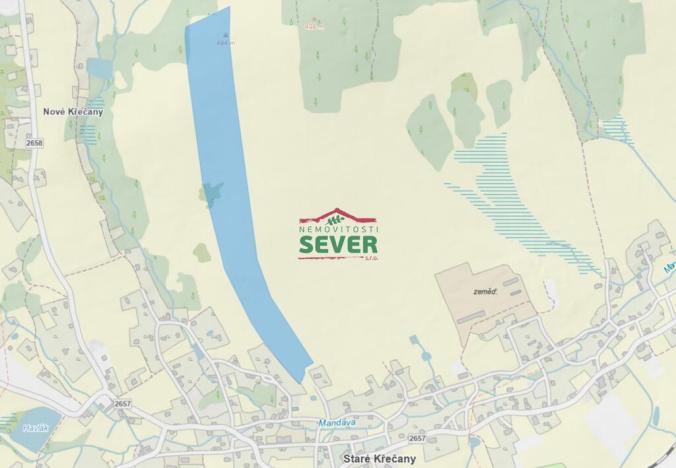 Prodej louky, Staré Křečany, 126248 m2