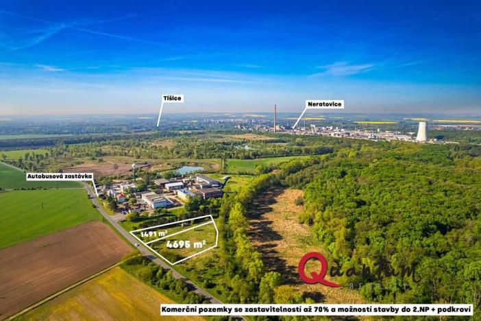 Prodej komerčního pozemku, Tišice, Mělnická, 6186 m2