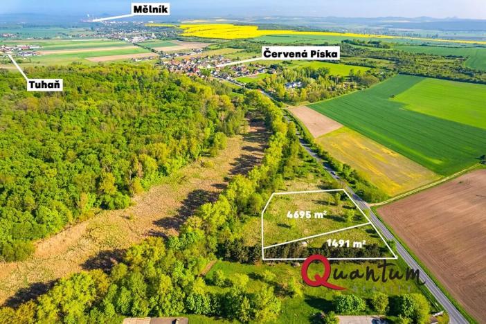 Prodej komerčního pozemku, Tišice, Mělnická, 6186 m2