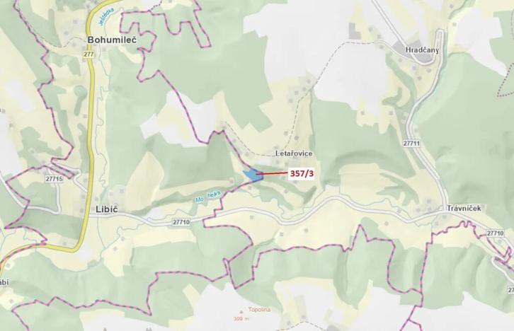 Dražba lesa, Český Dub, 7578 m2