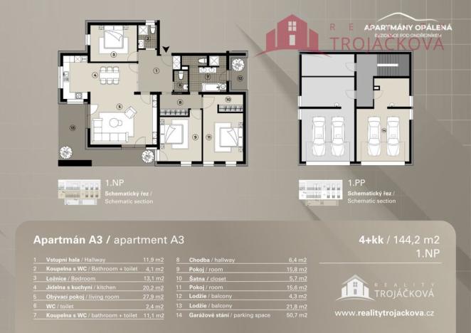 Prodej bytu 4+kk, Čeladná, 144 m2