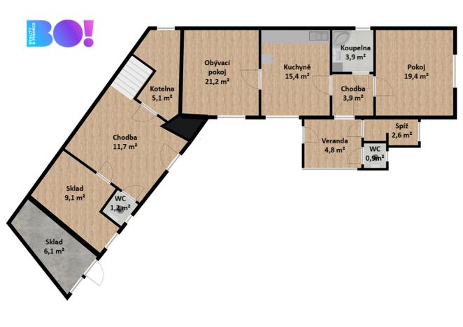 Prodej rodinného domu, Ondřejov, Krátká, 141 m2