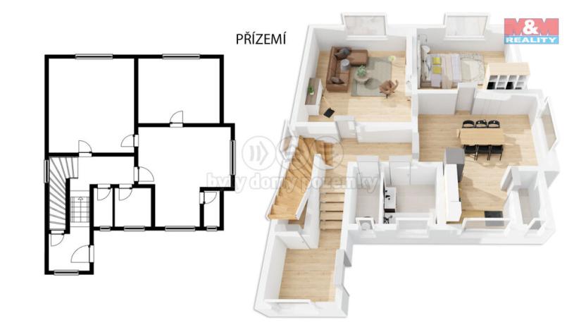 Prodej rodinného domu, Kopidlno, Husova, 111 m2