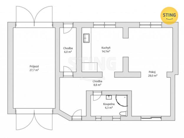 Prodej chalupy, Kostelany - Újezdsko, 100 m2