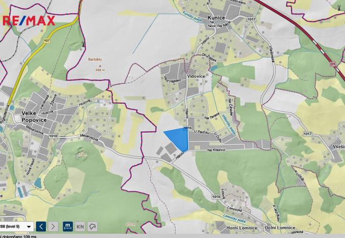 Prodej pozemku pro bydlení, Kunice, 54450 m2