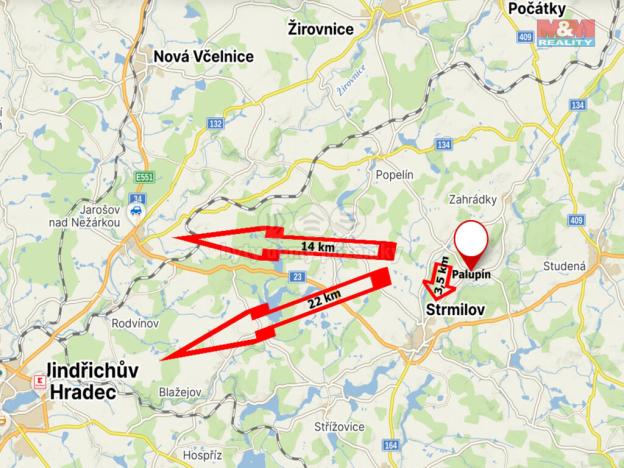 Prodej chalupy, Strmilov - Palupín, 73 m2