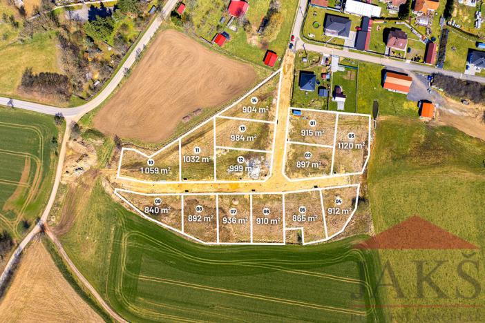 Prodej pozemku pro bydlení, Záboří, 865 m2