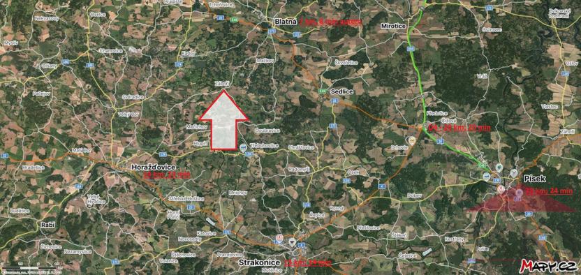 Prodej pozemku pro bydlení, Záboří, 865 m2