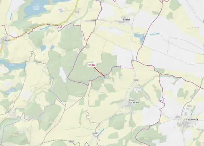 Dražba lesa, Lhenice, 1525 m2