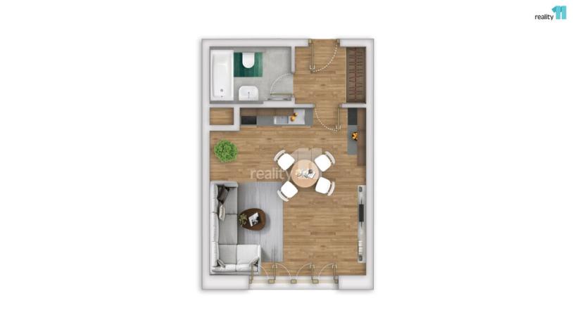 Prodej bytu 1+kk, Liberec - Liberec X-Františkov, Švermova, 40 m2