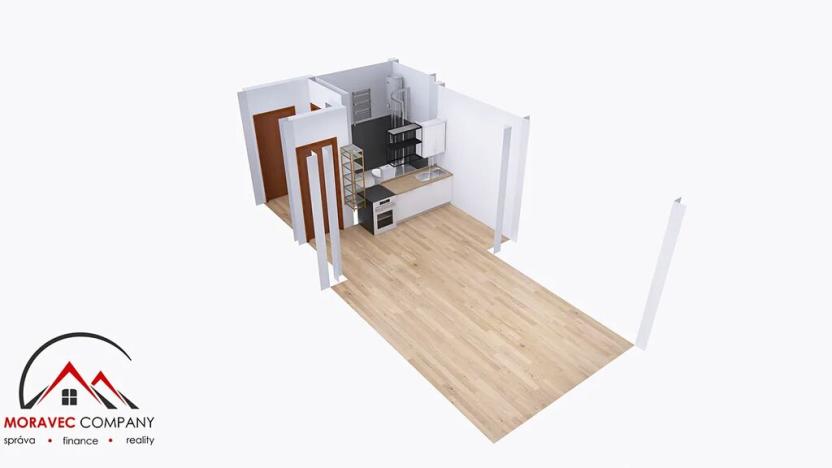 Pronájem bytu 1+kk, Ostrava, Palackého, 29 m2