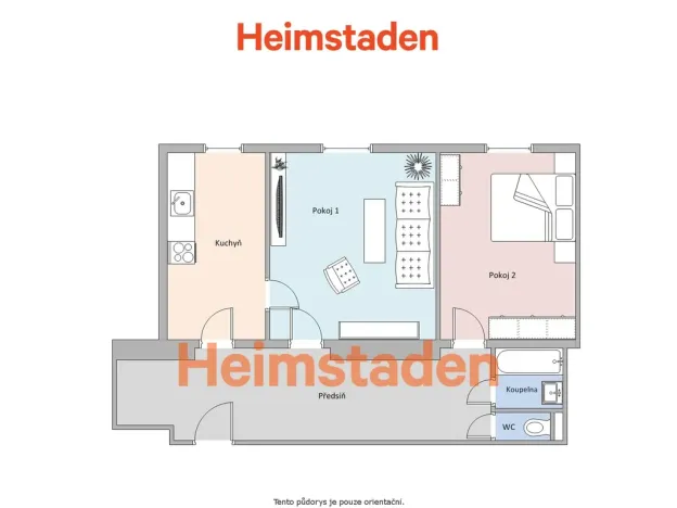 Pronájem bytu 2+1, Havířov - Město, U Lesa, 60 m2