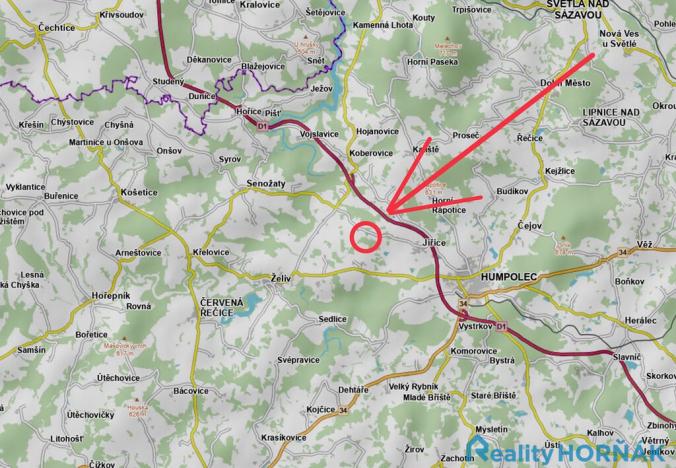 Prodej pozemku pro bydlení, Humpolec, 542 m2