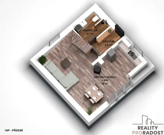 Pronájem rodinného domu, Kuřim, 86 m2