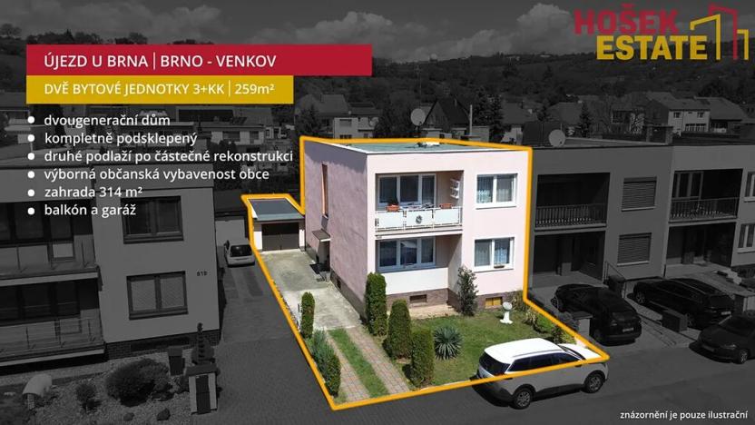 Prodej rodinného domu, Újezd u Brna, Na Zahrádkách, 259 m2