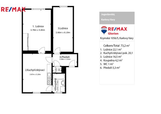 Prodej bytu 3+kk, Karlovy Vary, Jugoslávská, 82 m2