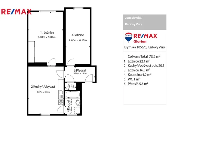 Prodej bytu 3+kk, Karlovy Vary, Jugoslávská, 82 m2