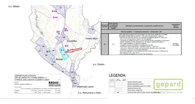 Prodej pozemku pro bydlení, Úhlejov, 1413 m2