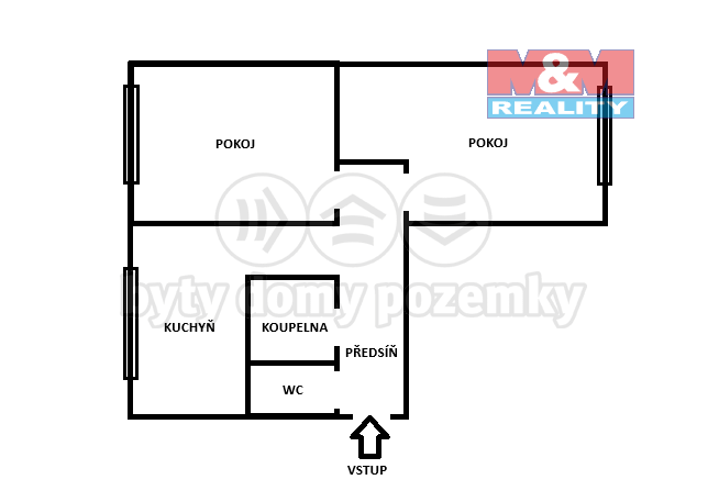 Prodej bytu 2+1, Karviná - Ráj, Borovského, 55 m2