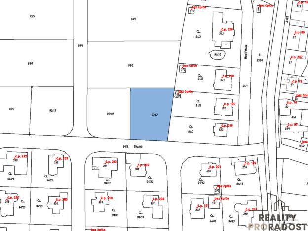Prodej pozemku pro bydlení, Ořech, Dlouhá, 1142 m2