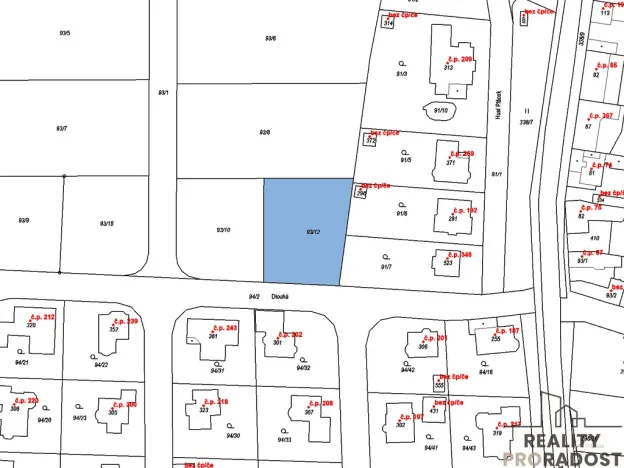 Prodej pozemku pro bydlení, Ořech, Dlouhá, 1142 m2