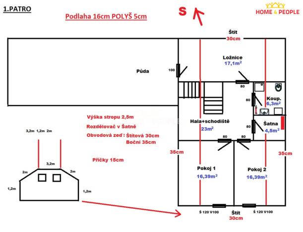 Prodej rodinného domu, Štěpánovice, Sosenská, 190 m2