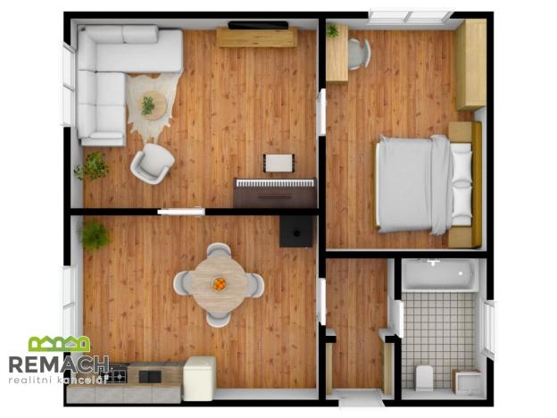 Prodej bytu 2+1, Kuks, 70 m2