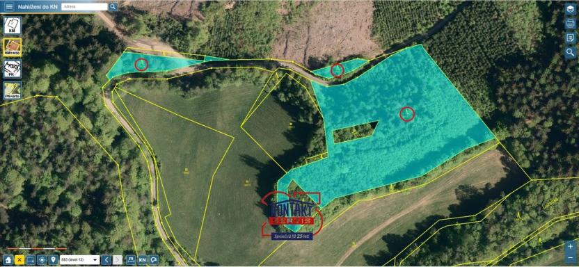 Prodej lesa, Lužná, 13657 m2