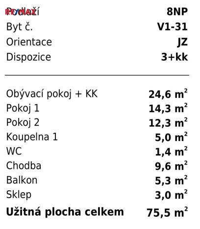 Prodej bytu 3+kk, Liberec, Polní, 75 m2