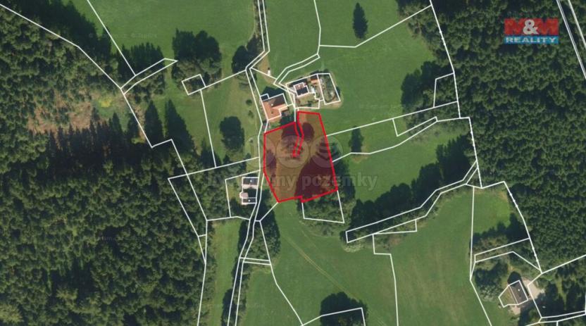 Prodej louky, Březiny, 1401 m2