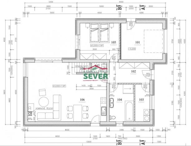 Prodej rodinného domu, Dubí - Běhánky, U Stadionu, 135 m2