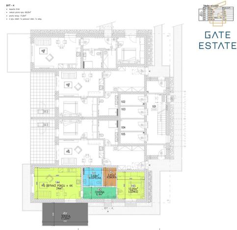 Prodej bytu 2+kk, Holešov, 52 m2