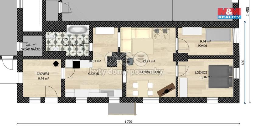 Prodej zemědělské usedlosti, Staré Křečany, 2065 m2