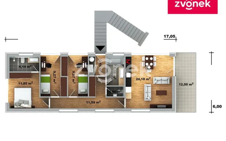 Prodej vily, Zlín - Mladcová, Klabalská I, 140 m2