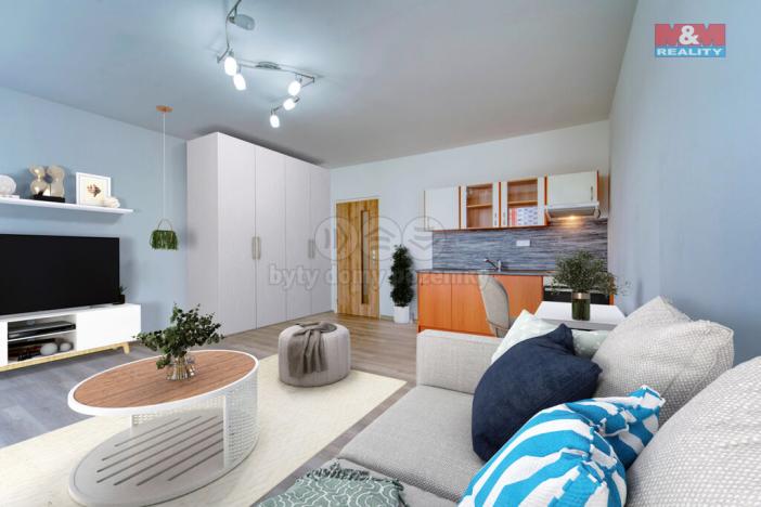 Prodej bytu 1+kk, Plzeň - Bolevec, Rabštejnská, 31 m2