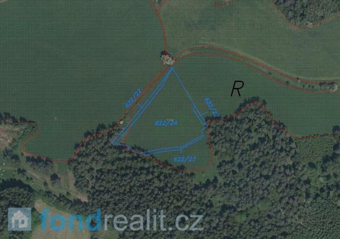 Prodej pole, Horní Poříčí, 4356 m2