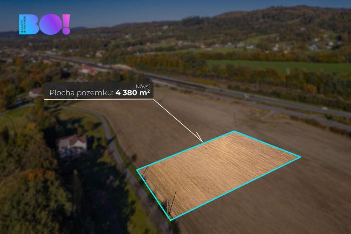 Prodej komerčního pozemku, Návsí, 4380 m2