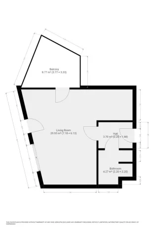 Pronájem bytu 1+kk, Praha - Žižkov, Basilejské náměstí, 42 m2