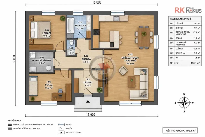 Prodej rodinného domu, Svatoslav, 80 m2