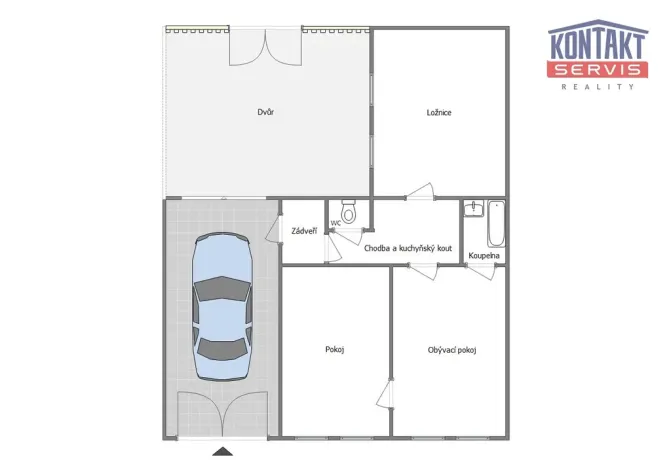 Prodej rodinného domu, Trhové Sviny, Branka, 65 m2